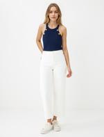 Halter Yaka Kolsuz Triko Bluz Kombini