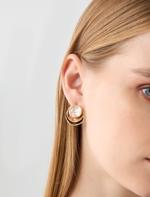 Enamel Detailed Round Figured Earrings