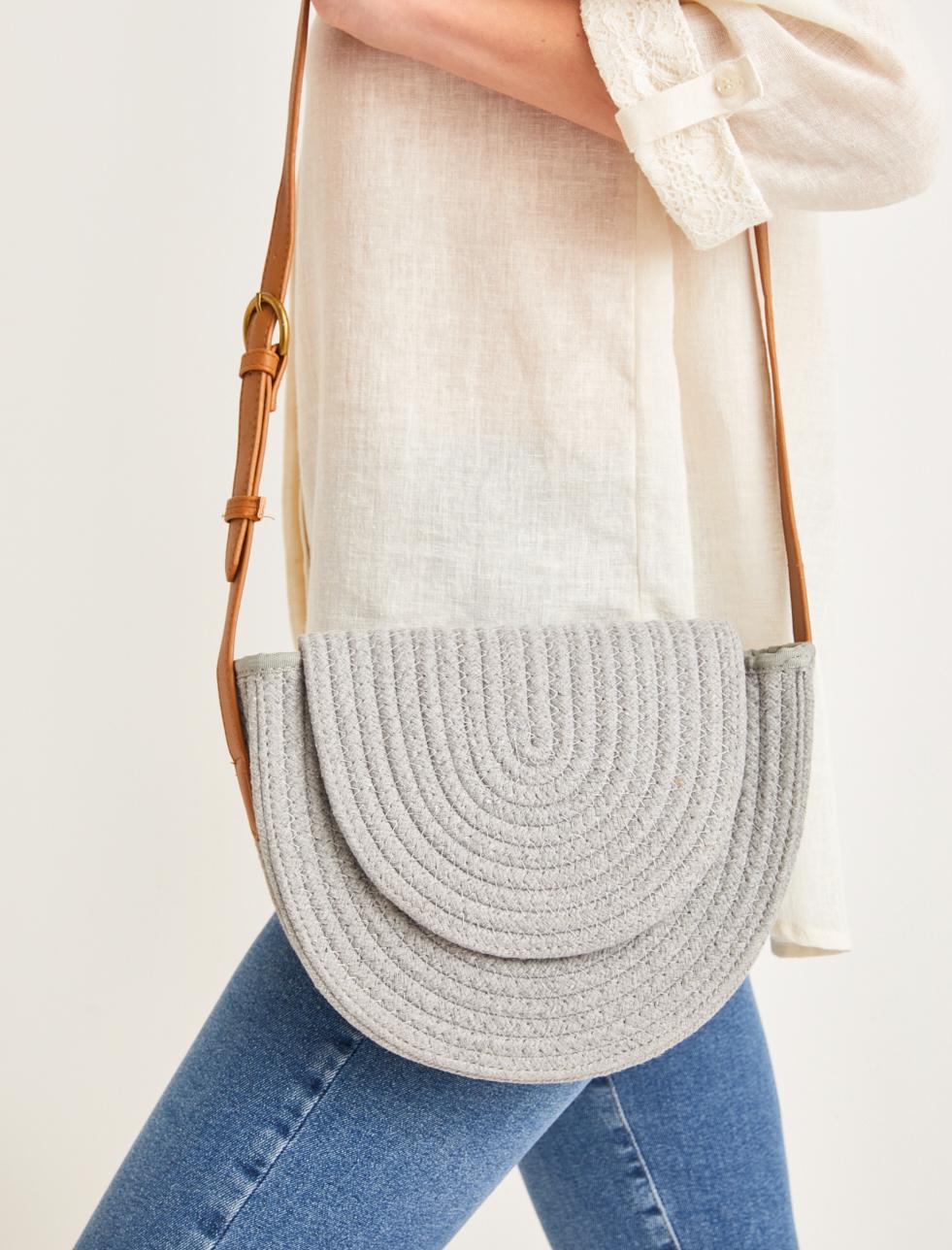 Bayan Mavi Kapaklı Omuz Askılı Çanta