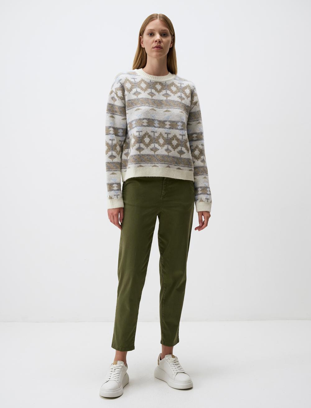 Normal Paça Cepli Gabardin Pantolon