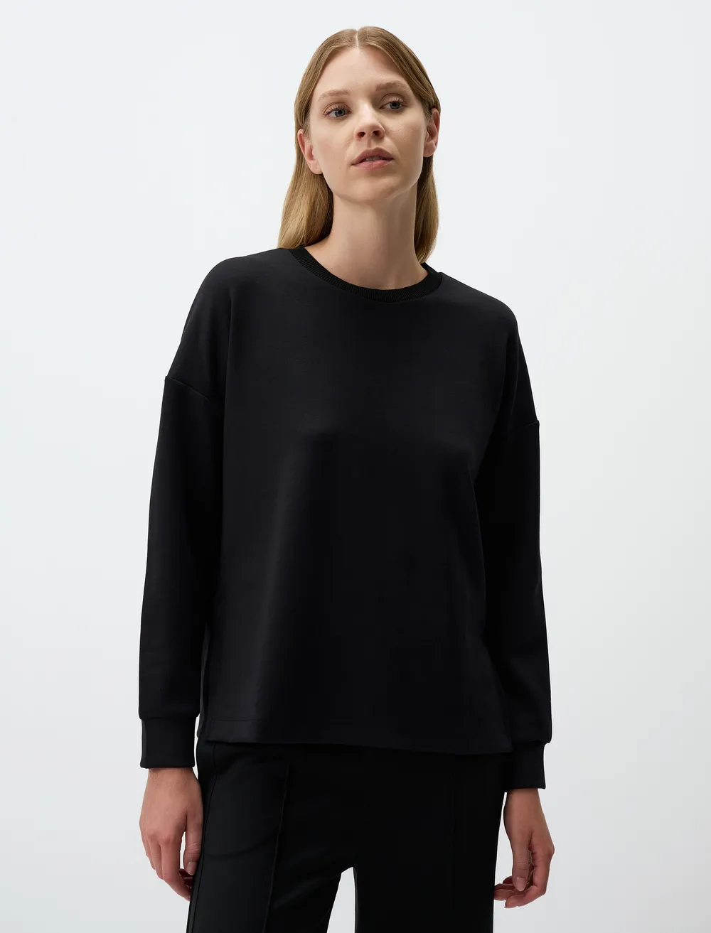 Crew Neck Long Sleeve Oversized Sweatshirt