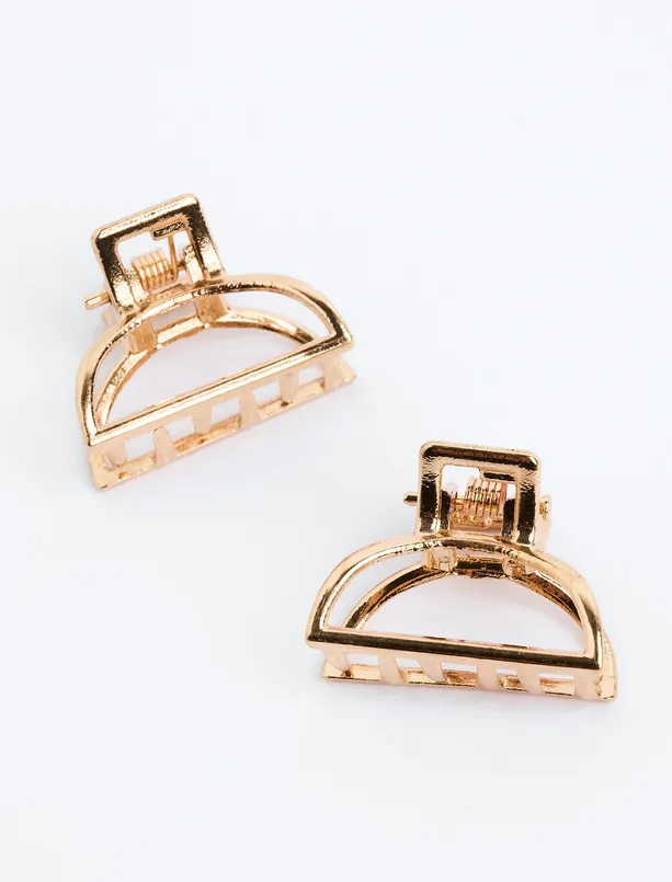 Women Yellow Shiny Buckle Set