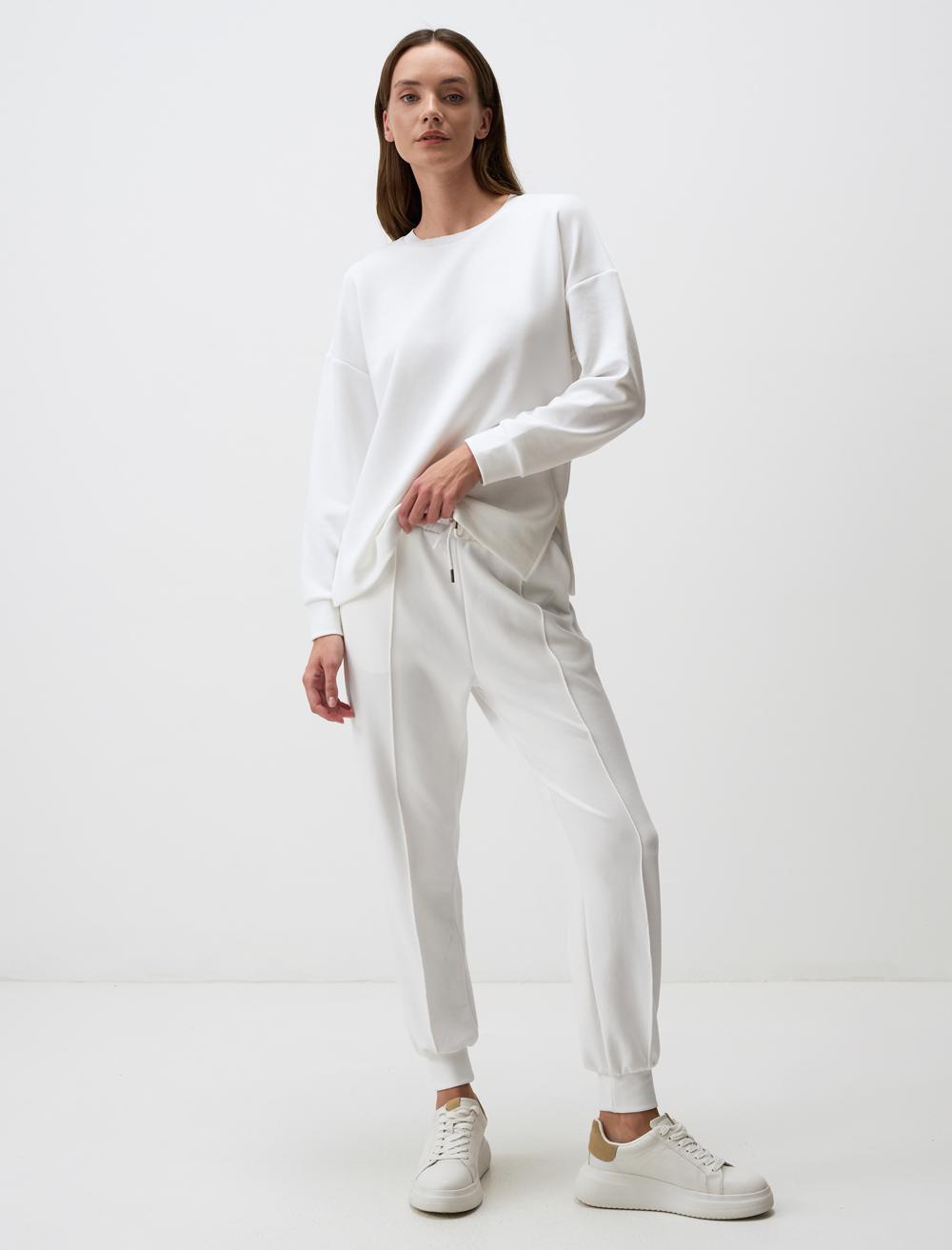 Yüksek Bel Dar Paça Cepli Jogger Pantolon