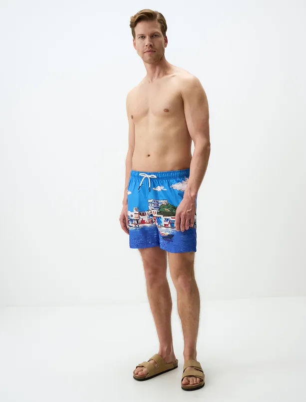 Women Mixed Patterned Mens Sea Shorts