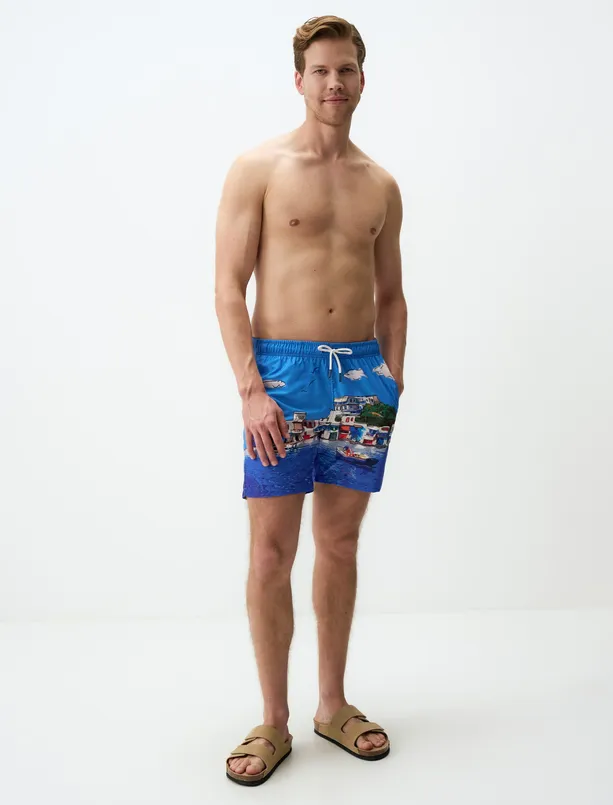 Women Mixed Patterned Mens Sea Shorts