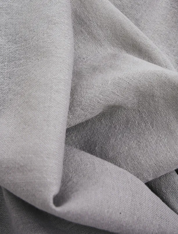 Bayan Gri Püsküllü Basic Şal