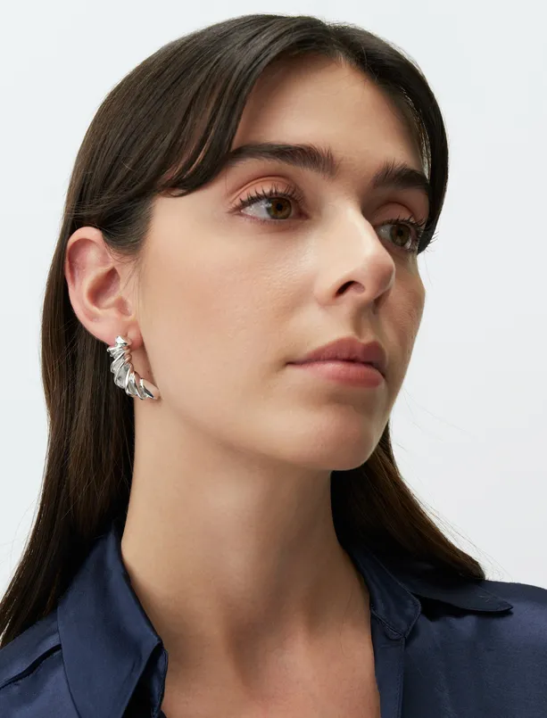 Women  Spiral Figured Earrings