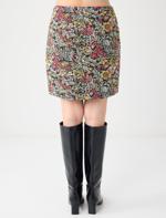 Cotton Woven Jacket with Floral Patterned Button Detail