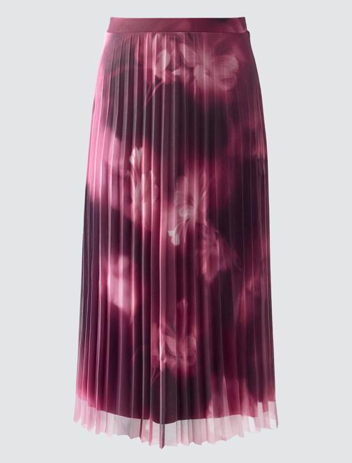 Desenli Mesh Bluz Kombini ile Modern Stil