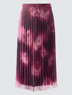 Desenli Mesh Bluz Kombini ile Modern Stil