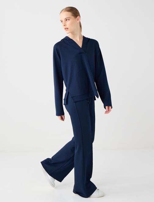 Short Sleeve Crew-Neck Striped Knitted T-Shirt Combination