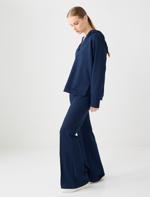 Short Sleeve Crew-Neck Striped Knitted T-Shirt Combination