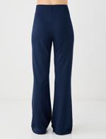 Short Sleeve Crew-Neck Striped Knitted T-Shirt Combination