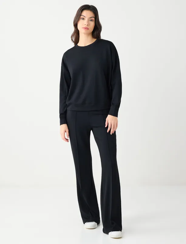 Bayan  Yüksek Bel Bol Paça Modal Jogger Pantolon