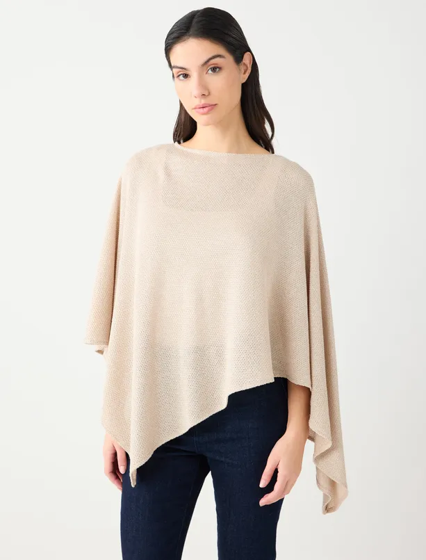 Women  Relaxed Fit Knitted Poncho