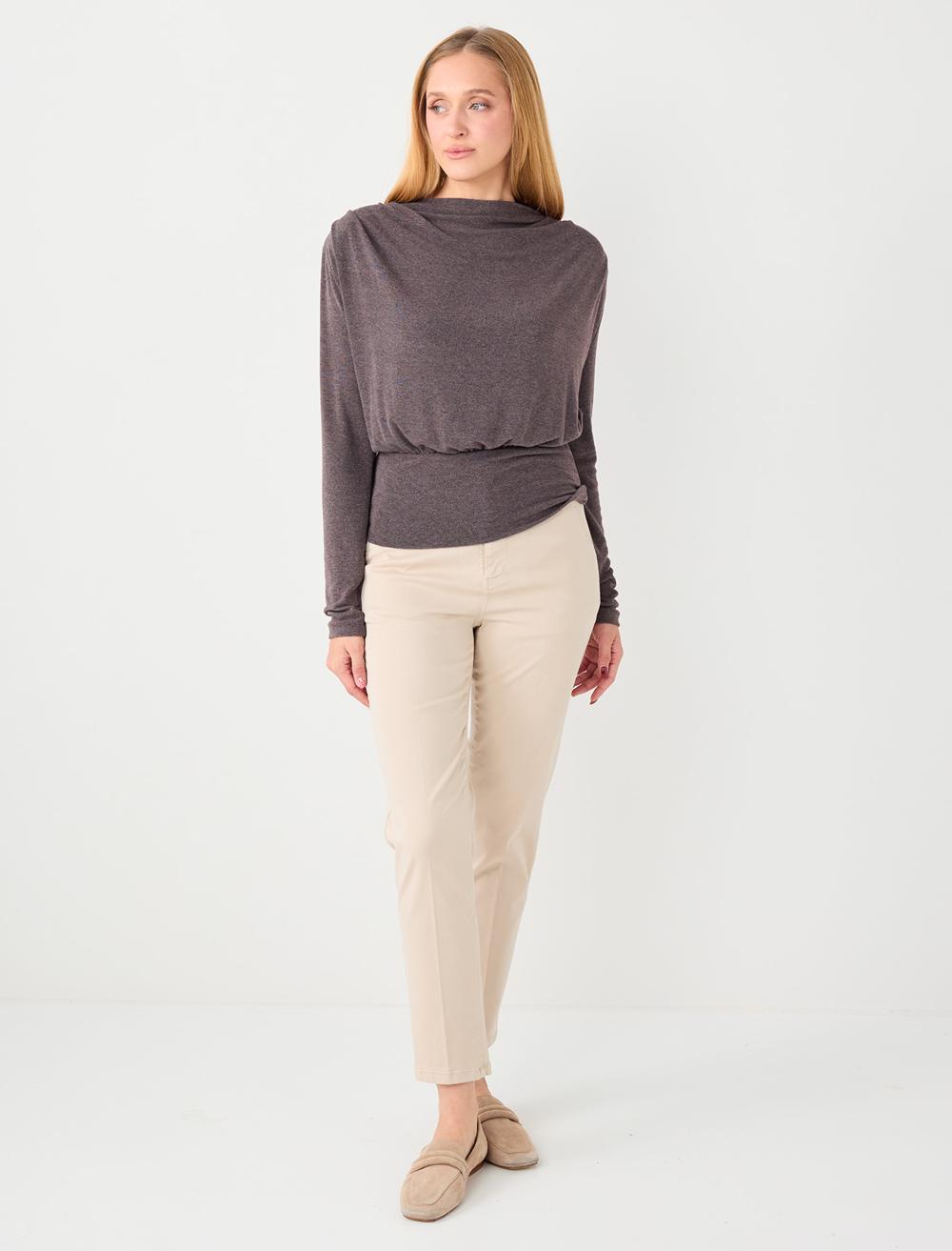 Normal Bel Normal Paça Gabardin Pantolon