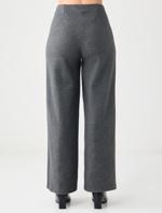 Soft Textured Wide Leg Knitted Pants Combination