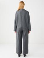 Rahat Kesim Yarasa Kol Yumuşak Dokulu Sweatshirt	