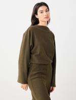  Yumuşak Dokulu Bol Paça Örme Pantolon