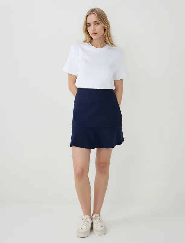 Women White 100% Cotton Short Sleeve Basic Knitted T-Shirt