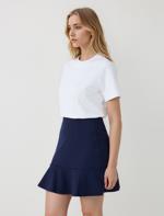 Relaxed Fit Leather Look Jacket with Pocket Details