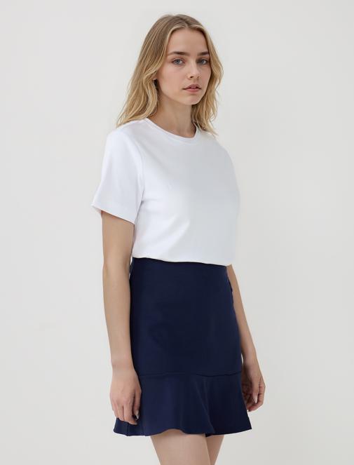 Relaxed Fit Leather Look Jacket with Pocket Details