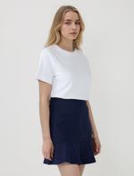 Relaxed Fit Leather Look Jacket with Pocket Details