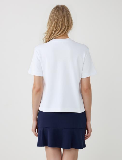 Relaxed Fit Leather Look Jacket with Pocket Details