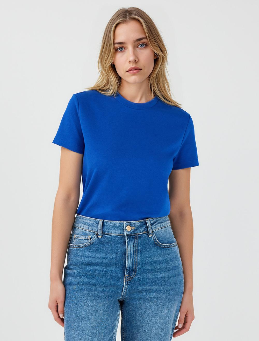 Bisiklet Yaka Basic Kısa Kollu Tişört