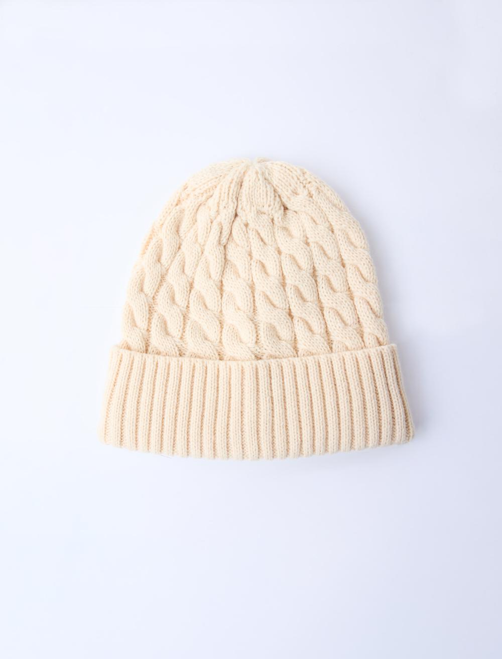 Saç Örgü Desenli Bere