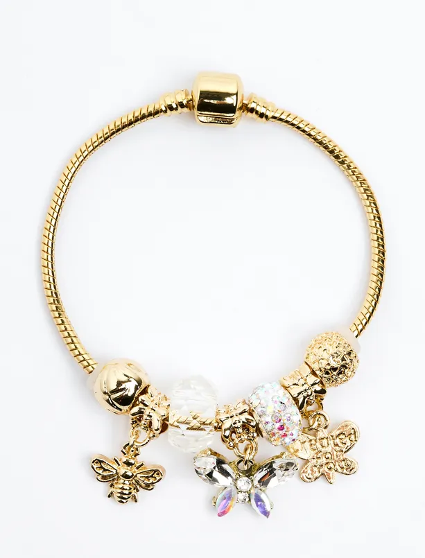 Bayan  Çelik Charmlı Bileklik