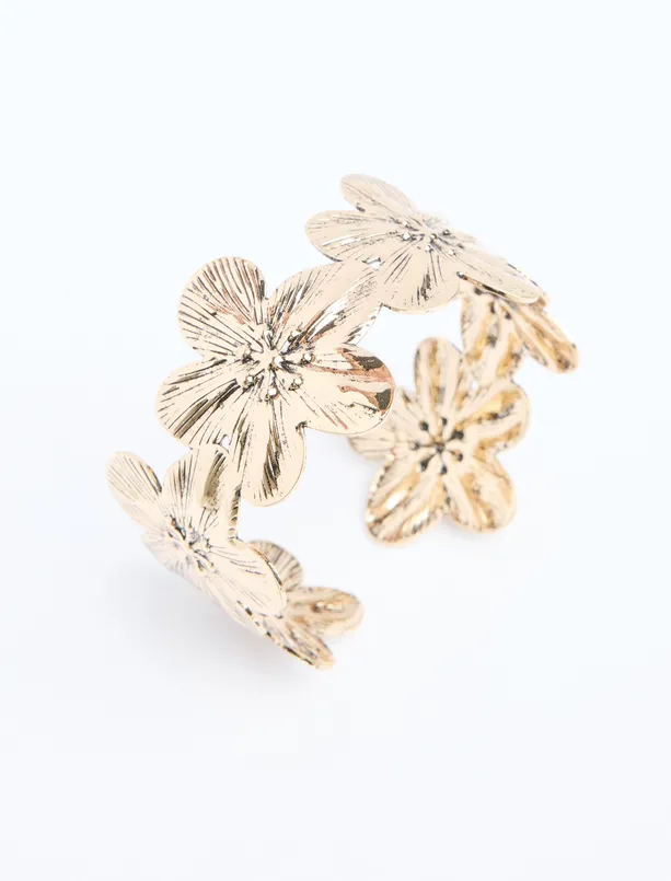 Bayan Sarı Çiçek Figürlü Bileklik