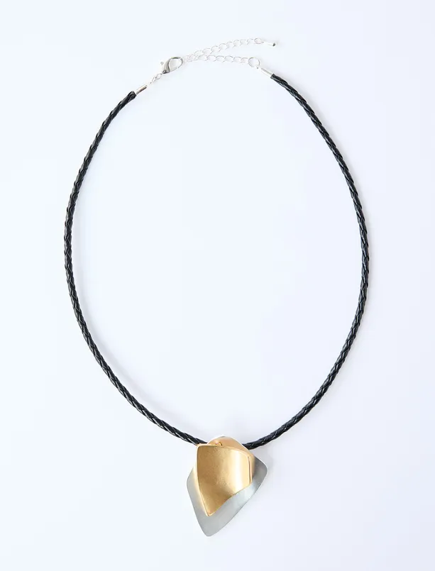 Bayan  Asimetrik Figürlü Ayarlanabilir Kolye