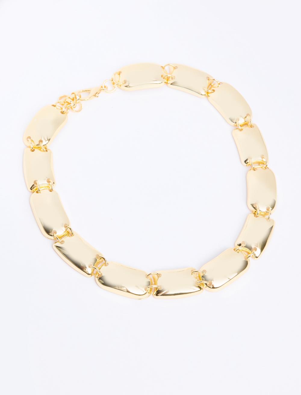 Metal Dikdörtgen Formlu Ayarlanabilir Kolye