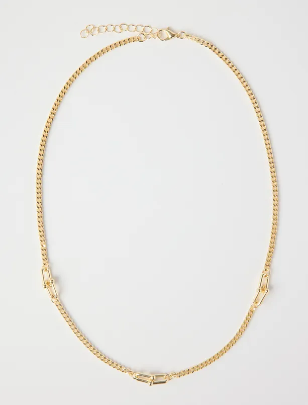 Bayan  Kanca Detaylı Ayarlanabilir Kolye