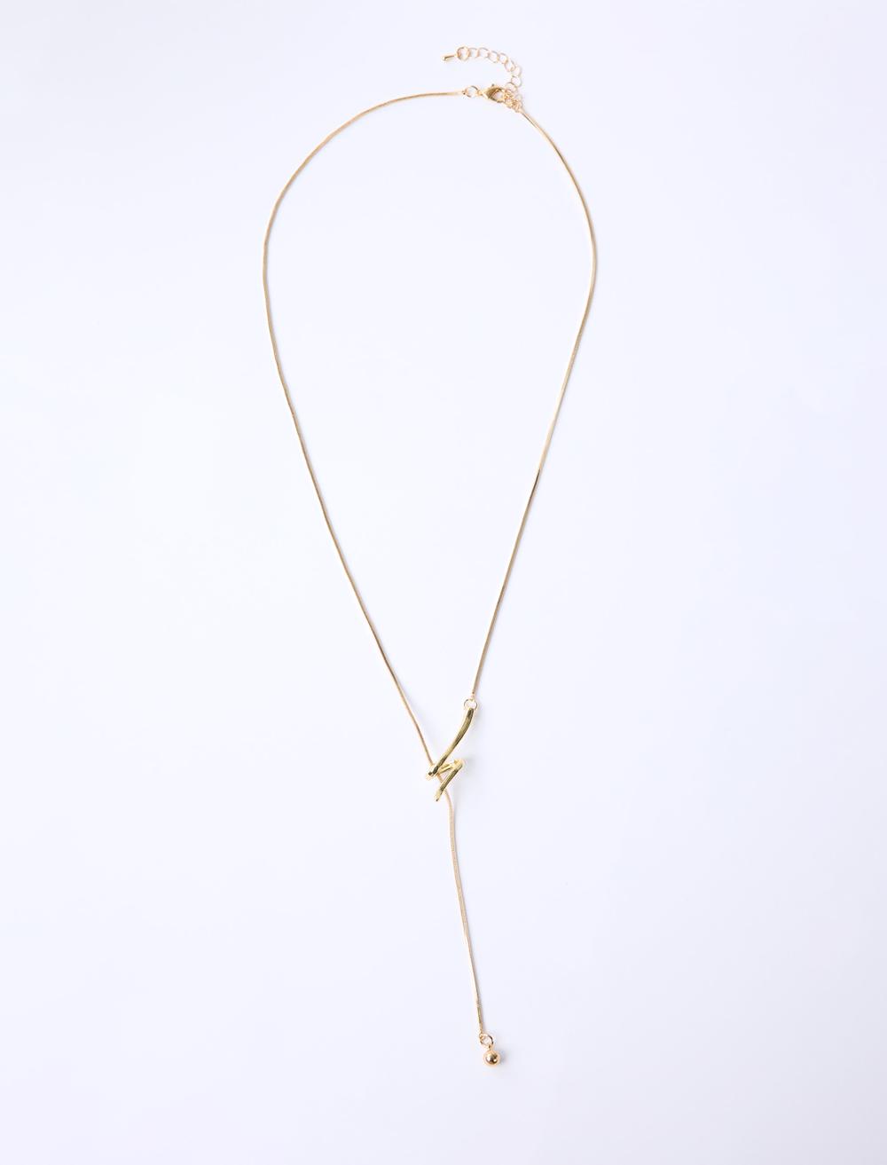 Burgu Figürlü Uzun Ayarlanabilir Kolye