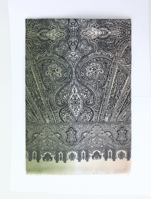 Bayan  Etnik Desenli Şal