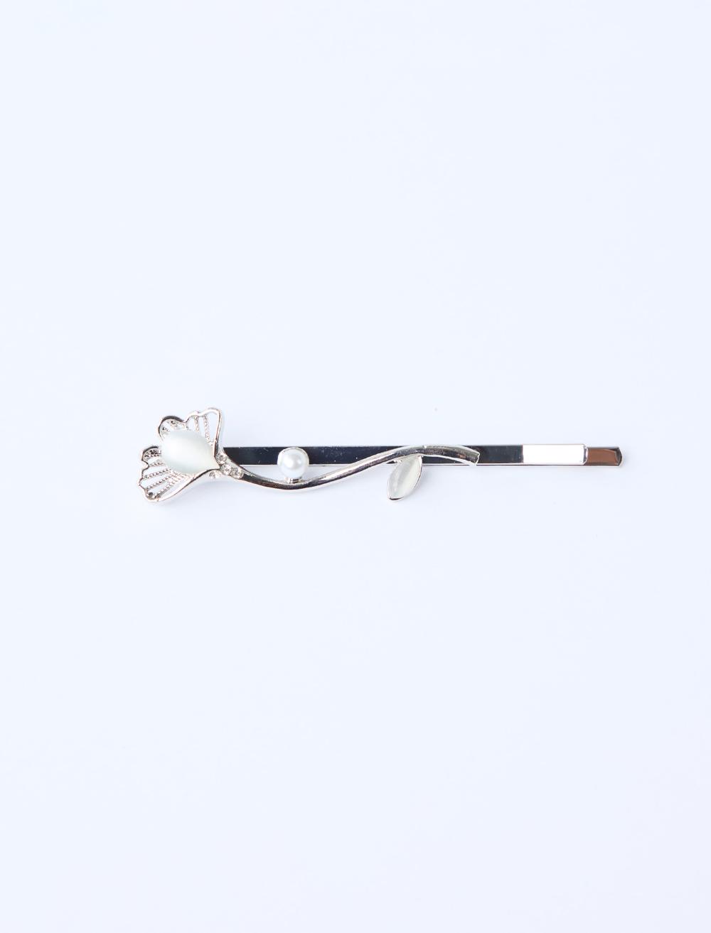 İnci Detaylı Parlak Tel Toka