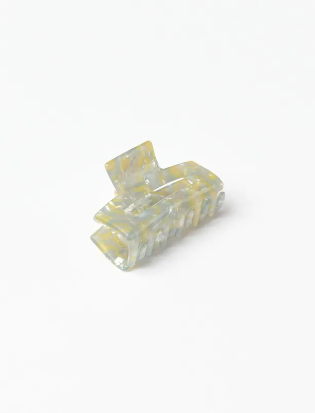 Bayan Yeşil Renk Geçişli Mandal Toka