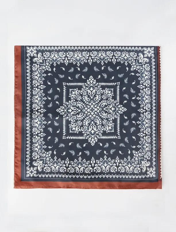 Women  Woven Scarf with Multiple Ethnic Patterns