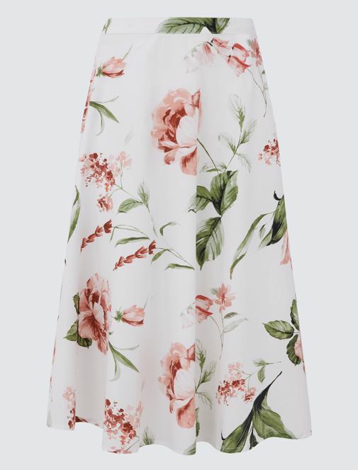 Çiçekli Etek Kombini