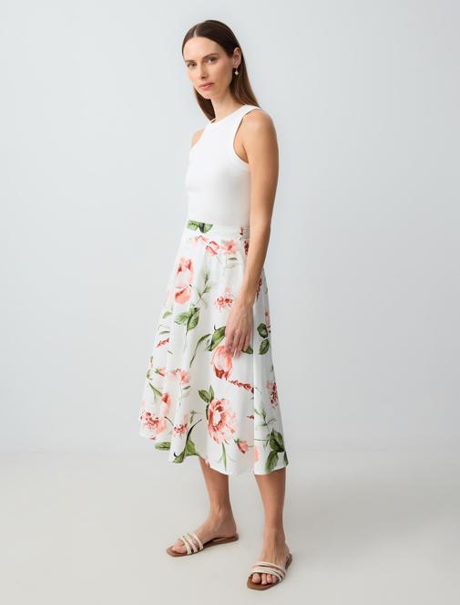 Çiçekli Etek Kombini