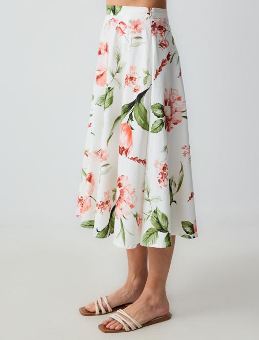 Çiçekli Etek Kombini