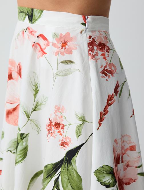 Çiçekli Etek Kombini