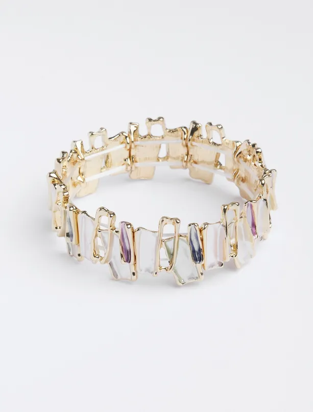 Women Pink Enamel Coated Elegant Bracelet