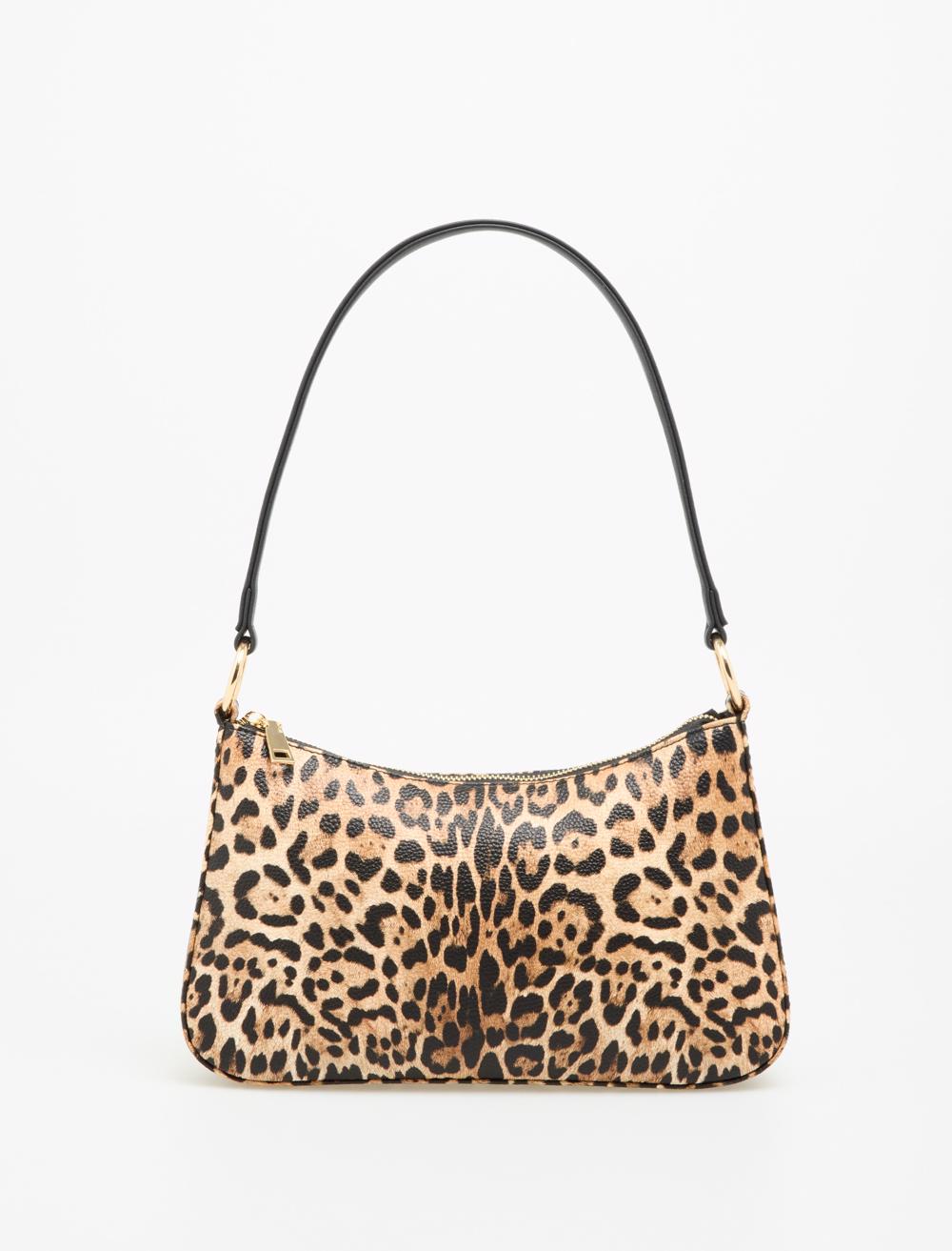 Leopar Desenli Omuz Çantası