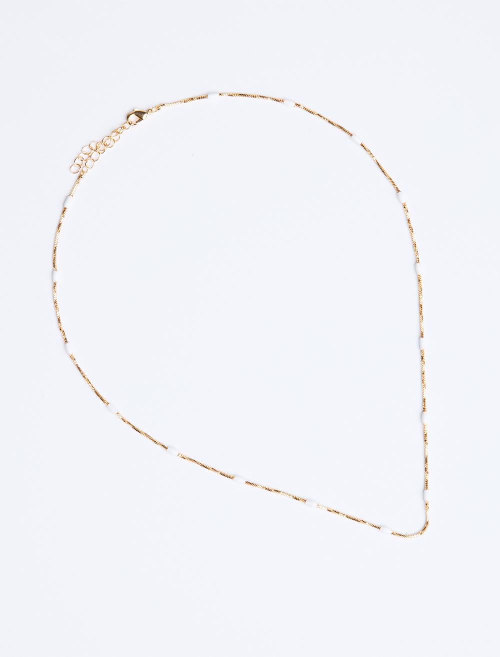 İnce Taş Detaylı Ayarlanabilir Kolye