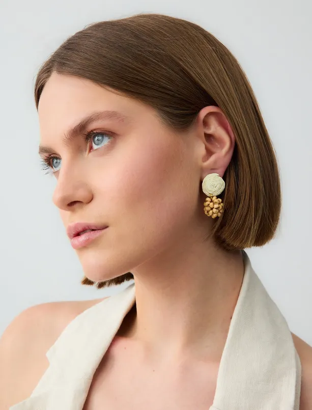 Women  Spiral Figured Dangling Earrings