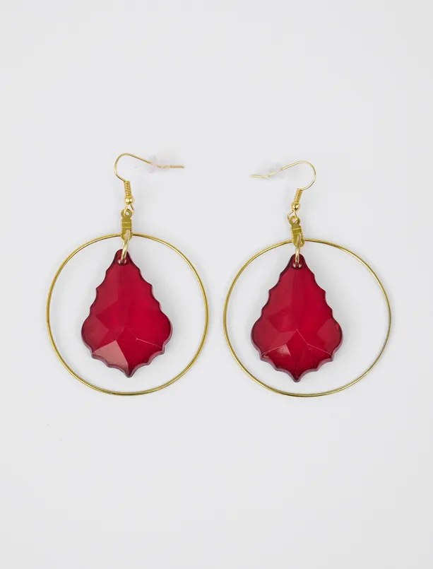 Women  Geometric Figured Elegant Hoop Earrings