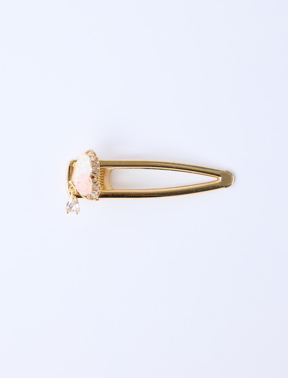 Parlak Taşlı Tel Toka